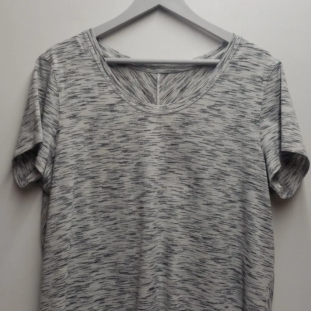 Lululemon Meant To Move Short Sleeve Tee Tiger Space Dye Size 10 Anti Stink Run